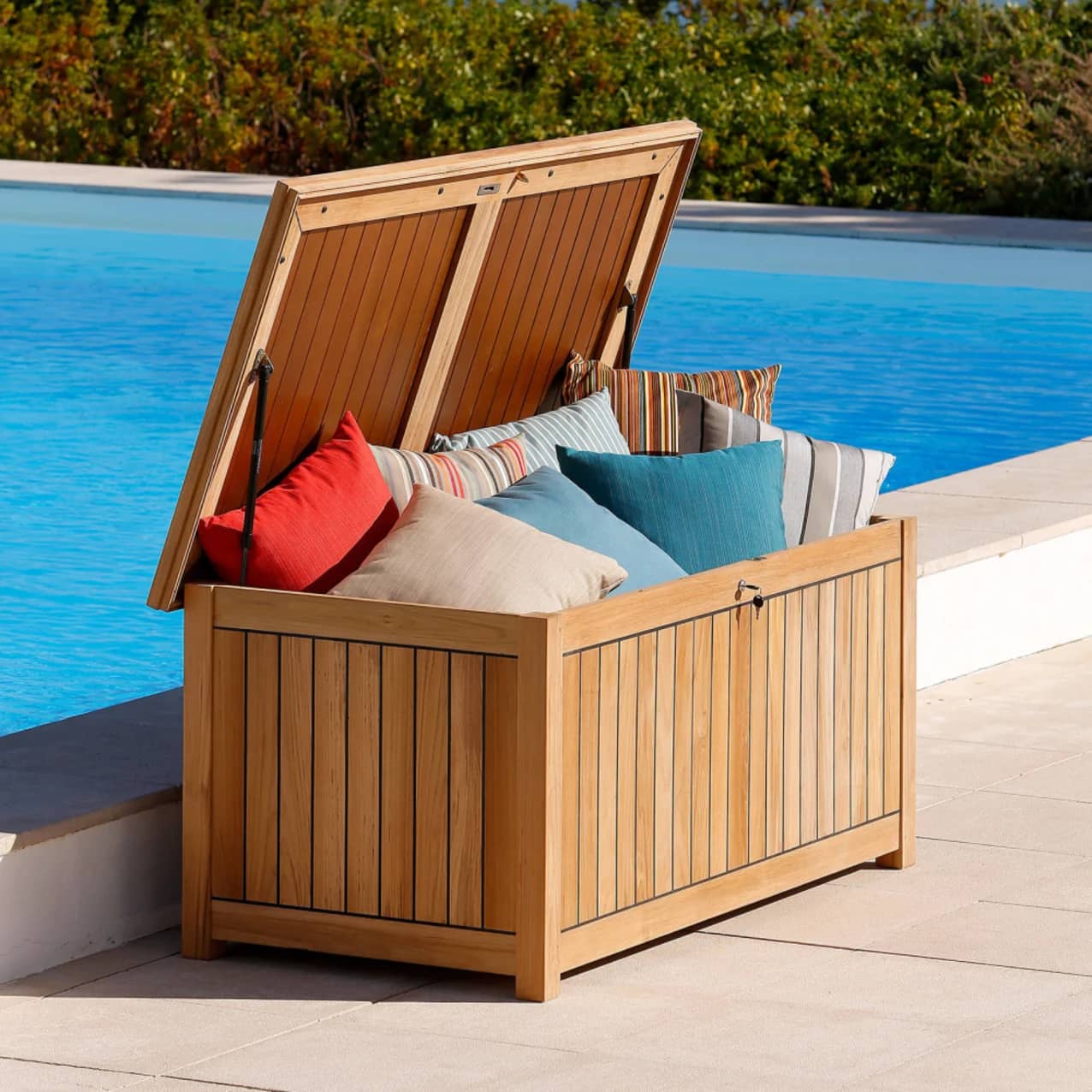 Teak online storage chest